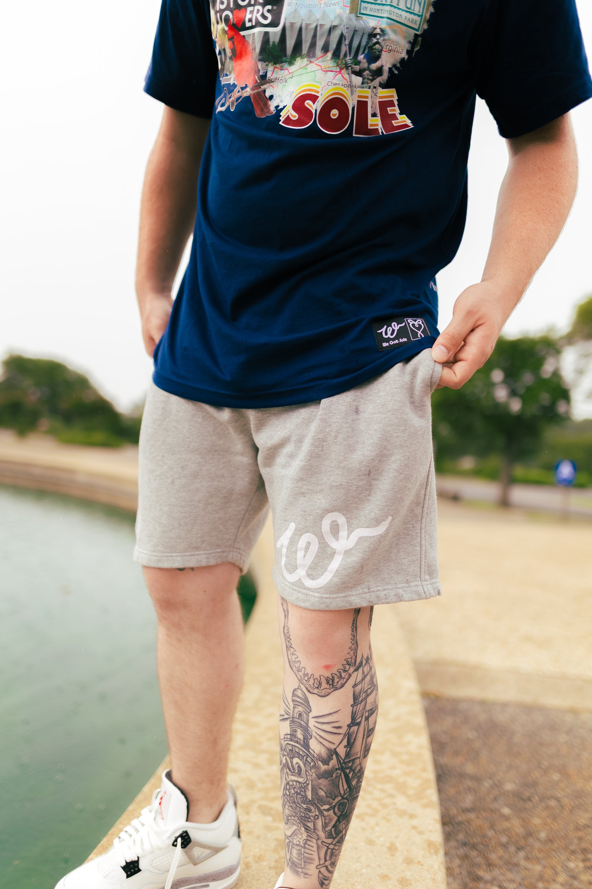 Soleful Heather Grey Shorts
